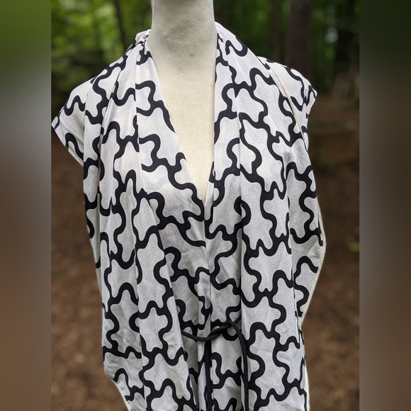 NWT Perfect  Damiana  Dress in Clouds White Diane Von Furstenberg Silk Dress - Picture 9 of 15